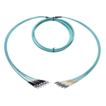 [TCM-BLCFC6M4-30] Tconnect Plenum Breakout 6 Fiber LC-FC Multimode 50/125μm (OM4) 30m